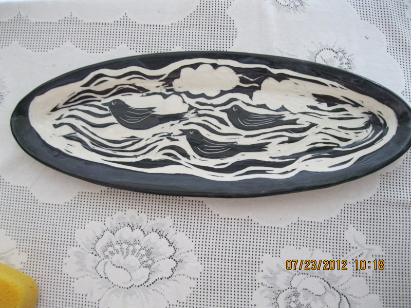 Birds' flying platter Birds' flying platter
